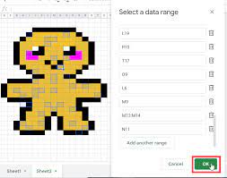 how to make pixel art in google sheets