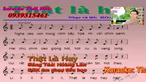 Karaoke 2018 HD- Thật là hay beat Lớp 2 SGK tiểu học - Tone C (thiếu nhi...