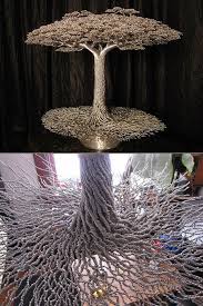 It was viewed by 10.2 million people. Artist Transforms Aluminum Wires Into Mind Blowing Sculptures Techeblog Wire Art Sculpture Tree Sculpture Wire Tree Sculpture