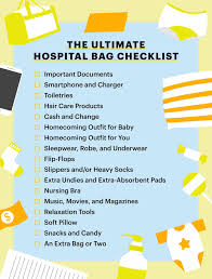the ultimate hospital bag checklist for