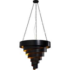 Black Spiral Hanging Lamp Spiral