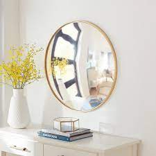 Round Convex Mirror In Gold