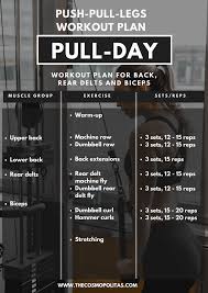 my workout routine 2 2018 3 day split