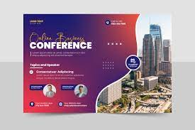 creative business conference flyer and