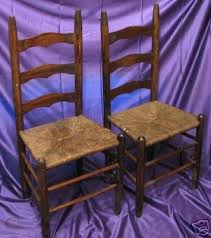 Shop the rush side chairs collection on chairish, home of the best vintage and used furniture, decor and art. 2 Antique Ladder Back Chairs W Rush Seats Circa 1930 S 35372115