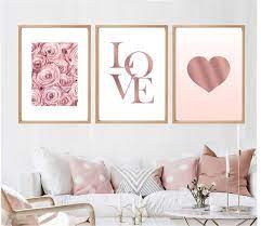 rose gold room decor wall printables