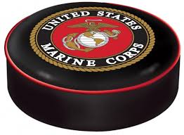 Us Marine Corps Logo Bar Stool Seat Cover