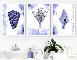 Trendy Coastal Framed Set Of 3 Wall Art