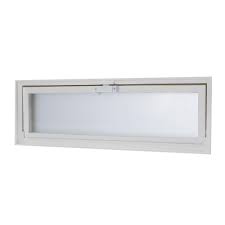 The window tilts inward for easy cleaning and operation. Tafco Windows 23 25 In X 7 75 In Hopper Vent With Screen For Glass Block Windows Vv2408 The Home Depot