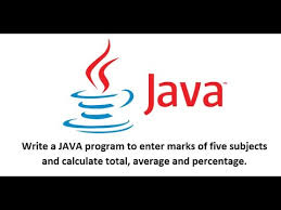 write a java program to enter marks of
