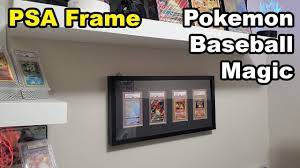 Graded Card Framed Display Pokemon PSA BGS - YouTube