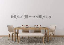 Wine Good Friends Wall Decal