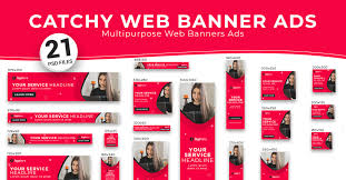 eye catchy multipurpose web banner ads