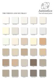 White And Neutral Colour Chart By Autentico In 2019 Paint
