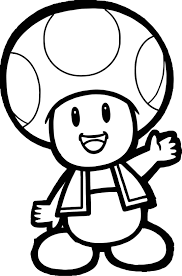 Toad coloring page from toad & toadette category. Toad From Super Mario Bros Say Hi Coloring Pages Super Mario Bros Coloring Pages Coloring Pages For Kids And Adults