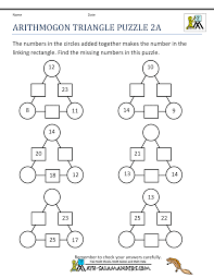Free math puzzle worksheets for sports, games for preschool, kindergarden, 1st grade, 2nd grade, 3rd grade, 4th grade and 5th grade. Math Puzzles 2nd Grade Maths Puzzles Math Puzzles Middle School Math Logic Puzzles