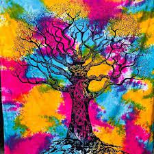 Tapestries Multicolor Rainbow Tie Dye