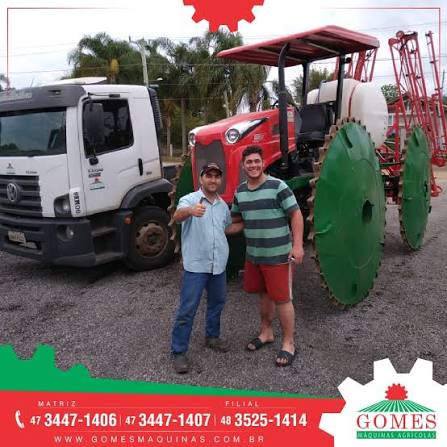 Gomes - Entrega de mais um Gomes GHRE 57 CV Toldo aos senhores Murilo e Jair Marcon em Jaguaruna. Parabéns pela aquisição e obrigado pela confiança na Gomes Máquinas👏👏 #gomesmaquinas #maquinasagricolas #maquinas #