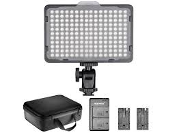 Neewer Dimmable 176 Led Video Light Lighting Kit 176 Led Panel 3200 5600k 2 Pieces Rechargeable Li Ion Battery Usb Charger And Portable Durable Case For Canon Nikon Pentax Sony Dslr Cameras Newegg Com