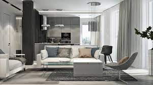 white decor in a modern family apartment
