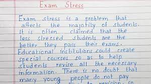 write an essay on exam stress essay