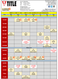 cl schedule first cl