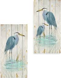 Shorebird Wall Art Blue Herons
