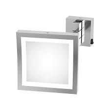 Magnifying Wall Mounted Mirror With Led