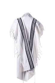 Black Silver 100 Wool Kosher Tallit Prayer Shawl Made By Mishcan Hathelet