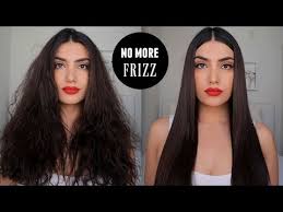 how to straighten and curl frizzy hair