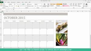 How To Create A Calendar In Excel Youtube