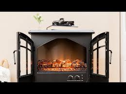 Jasper Electric Fireplace Stove Black