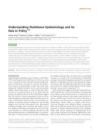 understanding nutritional epidemiology