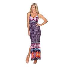 Womens Nila Long Dress Summer Print