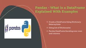 pandas what is a dataframe explained