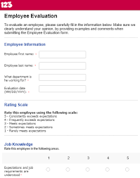Effectively Evaluate Performance With Employee Evaluation Forms
