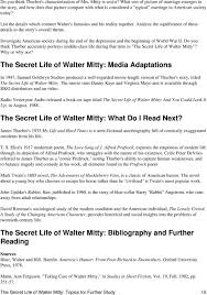 the secret life of walter mitty pdf list the details which connect walter s fantasies and his reality together analyze the significance of
