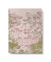 Flamingoes Magnolia Scenic Plaster