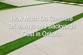 Concrete Driveways Cost In Ontario