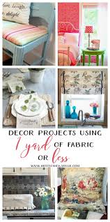 Suitable for anything from couches and chairs. 10 Ideas For Fabric Inspired Projects 1 Yard Or Less Artsy Chicks Rule