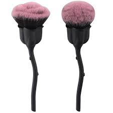 rose flower makeup brush set powder
