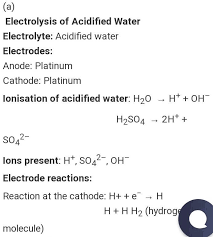 Identify The Gases Evolved At Cathode
