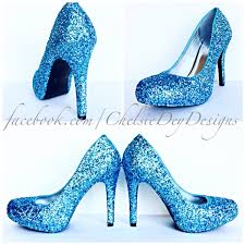 Glitter High Heels Light Blue Pumps Aqua Turquoise Ice Calypso Black Satin Bows Blue Wedding Shoes Sparkly Prom Heels Sold By Chelsie Dey