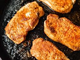 pan fried boneless pork chops with