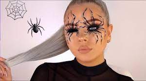 easy spider illusion halloween makeup