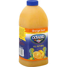 natural pasteurized juice orange