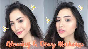 flawless glowing dewy makeup for dry