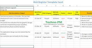 Directions on how to use the risks log. Risk Register Template Excel Free Download Project Management Templates