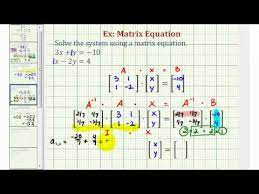 Two Equations Using A Matrix Equation