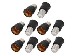 10pcs E14 To E17 Lamp Extender Adapter Converter Light Bulb Socket Holder Black Newegg Com